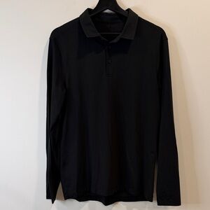 lululemon athletica Black Long Sleeve Polo